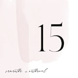 "Painterly" - Table Numbers in Blush by Kelly Schmidt - Detail