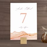 "Sandstone" - Table Numbers in Topaz by Erin Deegan - Front