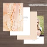 "Sandstone" - Table Numbers in Topaz by Erin Deegan - Back of Card Options