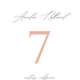 "Sandstone" - Table Numbers in Topaz by Erin Deegan - Detail