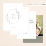 "Essential" - Table Numbers in Mist by Design Lotus - Back of Card Options