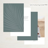 "Faded Palm" - Table Numbers in Mist by Lauren Chism - Back of Card Options