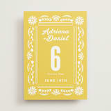 "Pretty Picado" - Table Numbers in Sunshine by Jessie Steury - Front