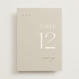 "oval" - Table Numbers in Natural by Leah Bisch - Front