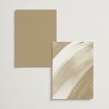 "oval" - Table Numbers in Natural by Leah Bisch - Back of Card Options