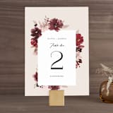 "Emyn" - Table Numbers in Burgundy by Itsy Belle Studio - Front