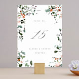 "The Field Of Love" - Table Numbers in Evergreen by Petra Kern - Front