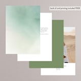 "The Field Of Love" - Table Numbers in Evergreen by Petra Kern - Back of Card Options