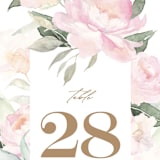 "beautiful peonies" - Table Numbers in Spring by Phrosné Barwood - Detail