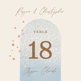 "Essence" - Table Numbers in Ivory by Laura Bolter - Detail