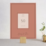 "Script" - Table Numbers in Mauve by Nazia Hyder - Front