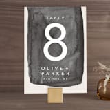 "Midtown" - Table Numbers in Stone by Hudson meet Rose - Front