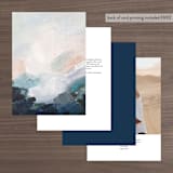 "Evelyn" - Table Numbers in Capri by Nicole Walsh - Back of Card Options