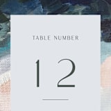 "Evelyn" - Table Numbers in Capri by Nicole Walsh - Detail