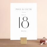 "Arcadia" - Table Numbers in Onyx by Jennifer Wick - Front