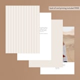 "Surround" - Table Numbers in Ivory by Brianne Larsen - Back of Card Options