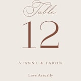 "Delicate Names" - Table Numbers in Buttercream by Jessica Williams - Detail