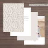 "Emblem" - Table Numbers in Champagne by Everett Paper Goods - Back of Card Options