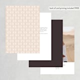 "Bohemian Pampas" - Table Numbers in Sand by Kaydi Bishop - Back of Card Options