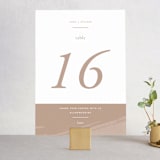 "Luna" - Table Numbers in Latte by Blustery August - Front
