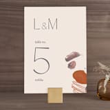 "Painted Sands" - Table Numbers in Terracotta by Chelsea Petaja - Front