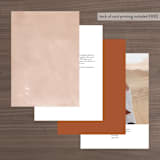 "Painted Sands" - Table Numbers in Terracotta by Chelsea Petaja - Back of Card Options