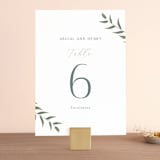 "Collection" - Table Numbers in Blanco by Kaydi Bishop - Front