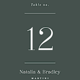 "Swanky" - Table Numbers in Forest by Carolyn Nicks - Detail