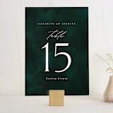 "emerald" - Table Numbers in Emerald by Andrea Cernin - Front