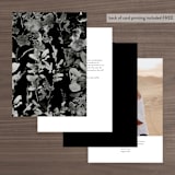 "Us" - Table Numbers in Tuxedo by Leah Bisch - Back of Card Options