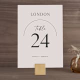 "Overjoyed" - Table Numbers in Almond by Jill Means - Front