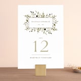 "Wedding Fields" - Table Numbers in Fern by Chris Griffith - Front