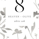 "Floral Union" - Table Numbers in Black Sugar by Pati Cascino - Detail