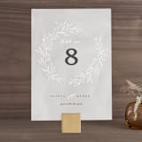 "Abundant Wreath" - Table Numbers in Fog by Pixel and Hank - Front