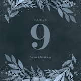 "Wonderful Tonight" - Table Numbers in Neptune by Creo Study - Detail