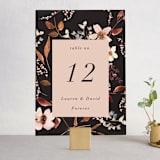 "Silky Way" - Table Numbers in Midnight by Petra Kern - Front