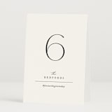 "Initial" - Table Numbers in Pearl by Jennifer Postorino - Folded