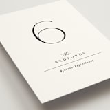 "Initial" - Table Numbers in Pearl by Jennifer Postorino - Detail