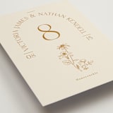 "Floral Type Arch" - Table Numbers in Cream by Baumbirdy - Detail