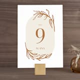 "Ovalon" - Table Numbers in Terracotta by Pati Cascino - Front