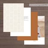 "Ovalon" - Table Numbers in Terracotta by Pati Cascino - Back of Card Options