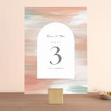 "Painted Leaves" - Table Numbers in Coconut by Owl and Toad - Front