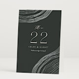 "Rings" - Table Numbers in Natural by Alethea and Ruth - Folded