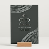 "Rings" - Table Numbers in Natural by Alethea and Ruth - Displayed (stand not included)