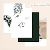 "On and On" - Table Numbers in Botanical Bouquet by Design Lotus - Back of Card Options
