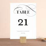 "whimsical ampersand" - Table Numbers in Black Tie by Laura Hamm - Front