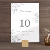 "Loving" - Table Numbers in Cloudy by Paper Raven Co. - Front