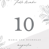 "Loving" - Table Numbers in Cloudy by Paper Raven Co. - Detail