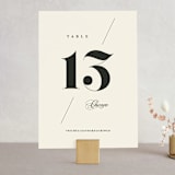 "Big Date" - Table Numbers in Ivory by Anastasia Makarova - Front