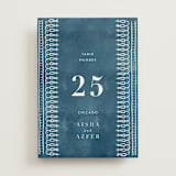 "Kantha Quilt" - Table Numbers in Indigo by Nazia Hyder - Front